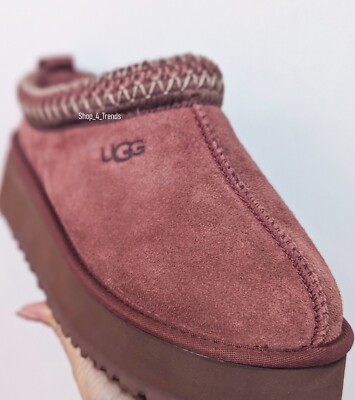 New Women's Shoes 100% UGG Brand Braid Tazz Platform Slippers