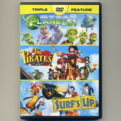 3 PG family animated comedy movies, new DVDs, Planet51, Pirates