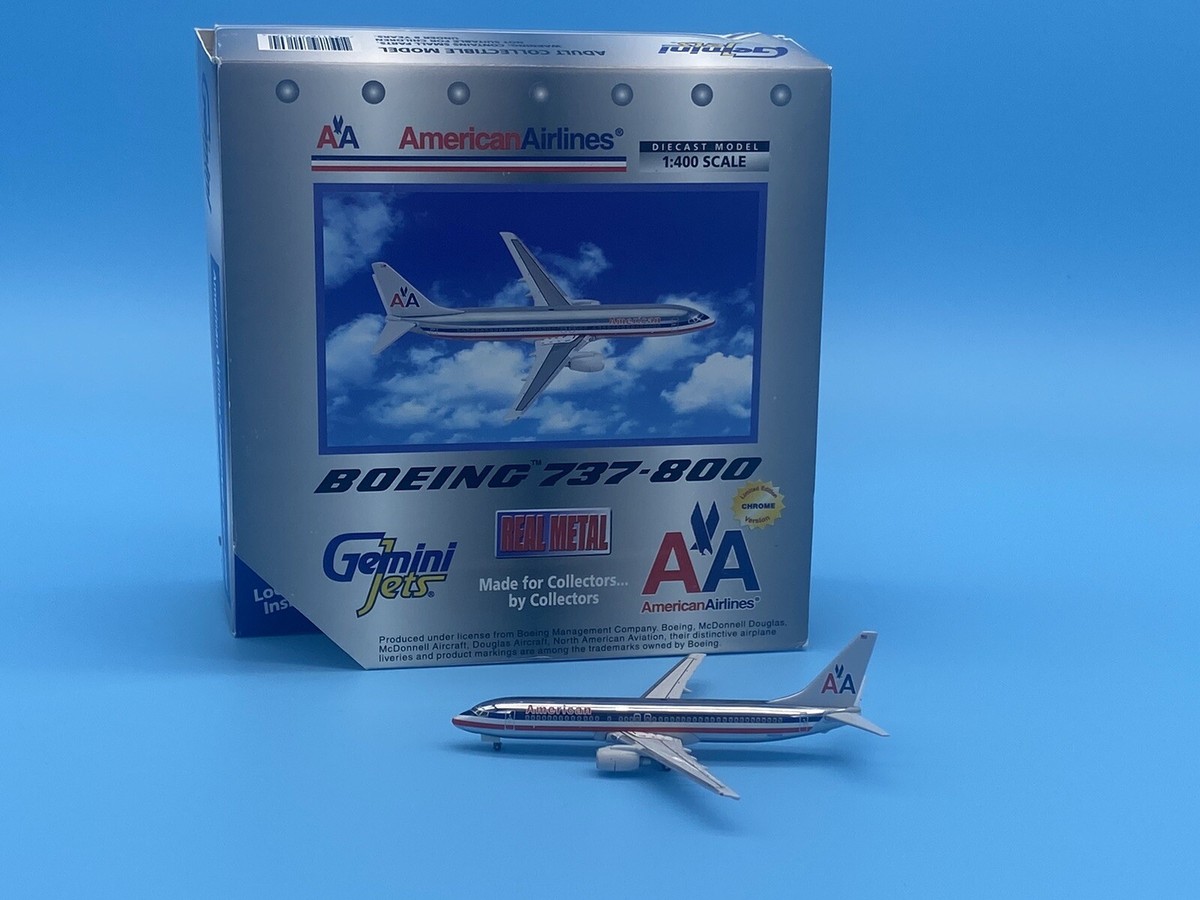Gemini Jets 1:400 American Airlines BOEING 737-800 N902an Chrome