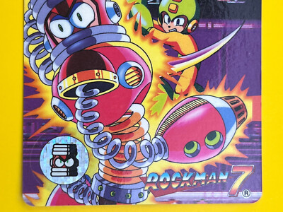 Spring Man Rock Man 7 Mega Man Card No.25 TCG Capcom Bandai 1995