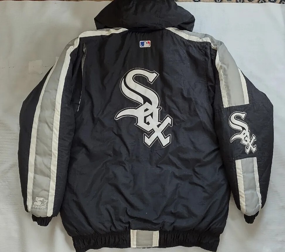 VINTAGE STARTER CHICAGO WHITE SOX FULL ZIPP WITH HOODB WINTER