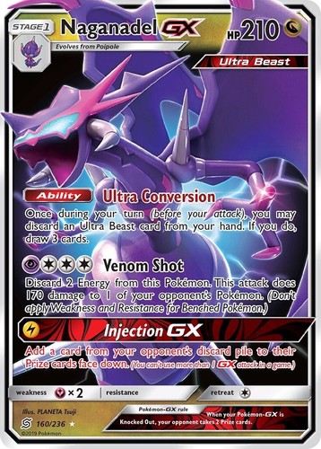Pokémon Card Naganadel GX 160/236 World Championship 2019 Promo NM