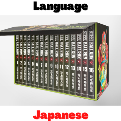 New STEEL BALL RUN comic box set Japanese Manga JoJo's Bizarre