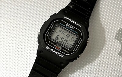 RARE 1990 Casio G-SHOCK DW-5600C-1V 901 as Worn by Keanu Reeves in