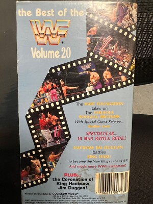 Best Of The WWF Volume 20 VHS 1989 Coliseum Video Hulk Hogan
