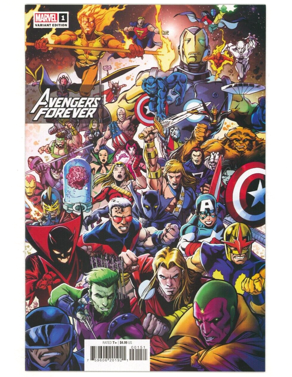 Marvel Comics AVENGERS FOREVER (2021) #1 PACHECO 1:50 Remastered