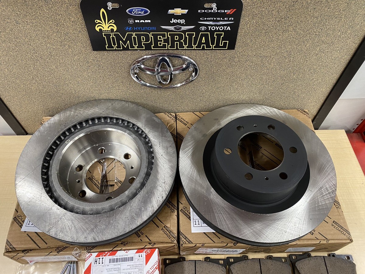 2022-2025 TOYOTA TUNDRA GENUINE OEM FRONT BRAKE ROTORS, PADS
