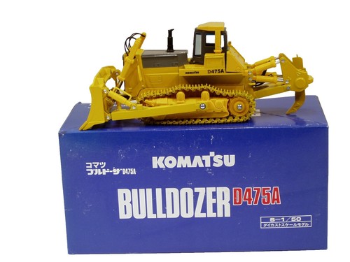 Komatsu D475A-5EO Dozer with Ripper - White First Gear 1:50 Scale