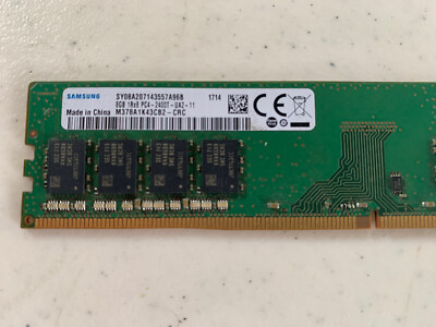 Samsung 8GB 1Rx8 PC4-2400T-UA2-11 DDR4 Desktop RAM Memory | eBay