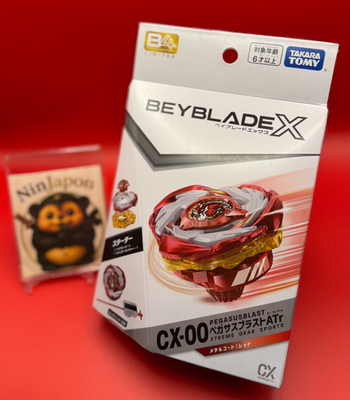 Beyblade X CX-00 Starter Pegasus Blast ATr Metal coat Red event