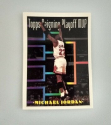 Michael Jordan Topps Reigning Playoff Mvp Card #199 HG5 | eBay