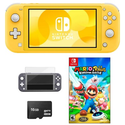 Nintendo Switch Lite Mario Rabbids Bundle + BONUS ITEMS PICK COLOR