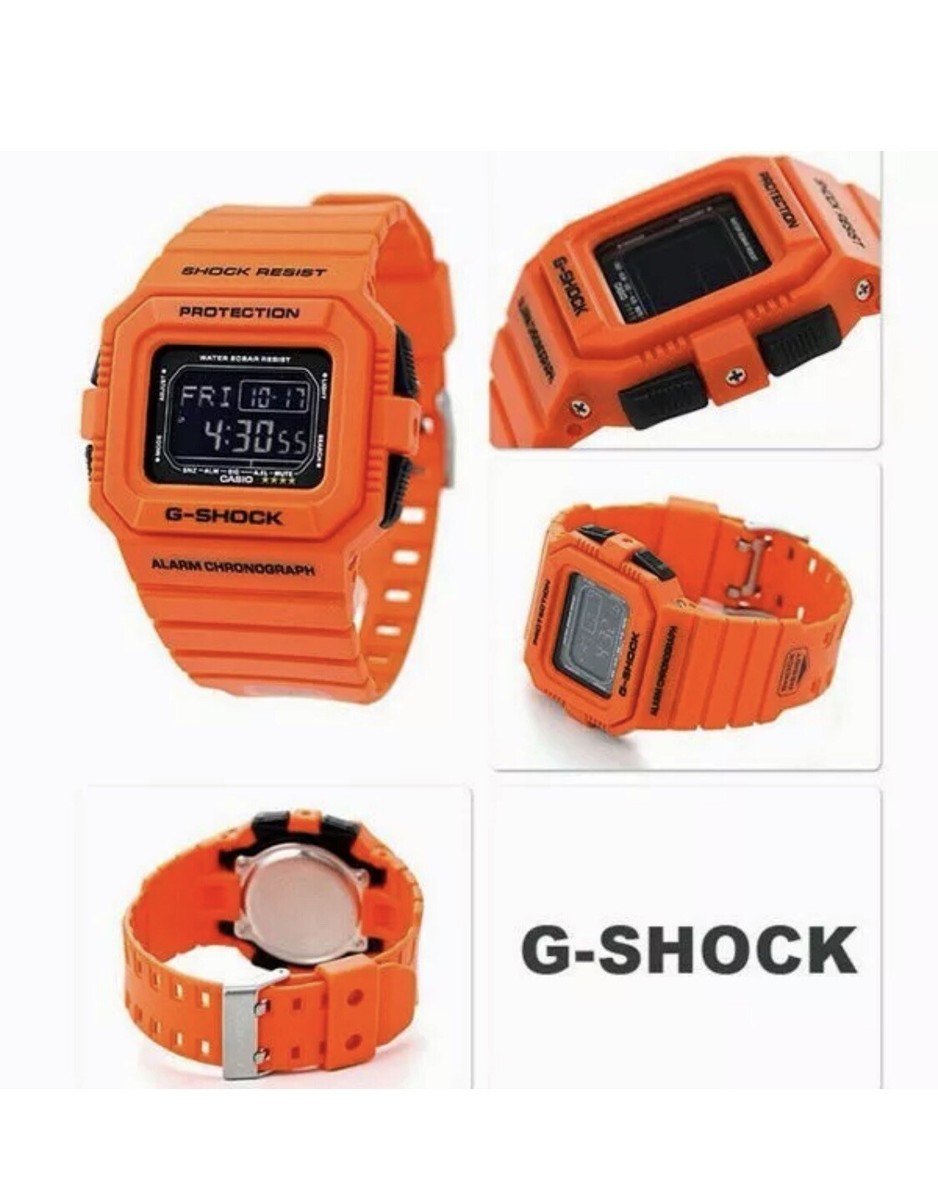 DW-D5500MR-4 Casio G-Shock Rescue Orange Series Digital Men's