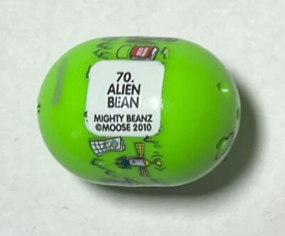 Extremely RARE AUTHENTIC Alien bean #70 2010 (MIGHTY BEANZ) | eBay
