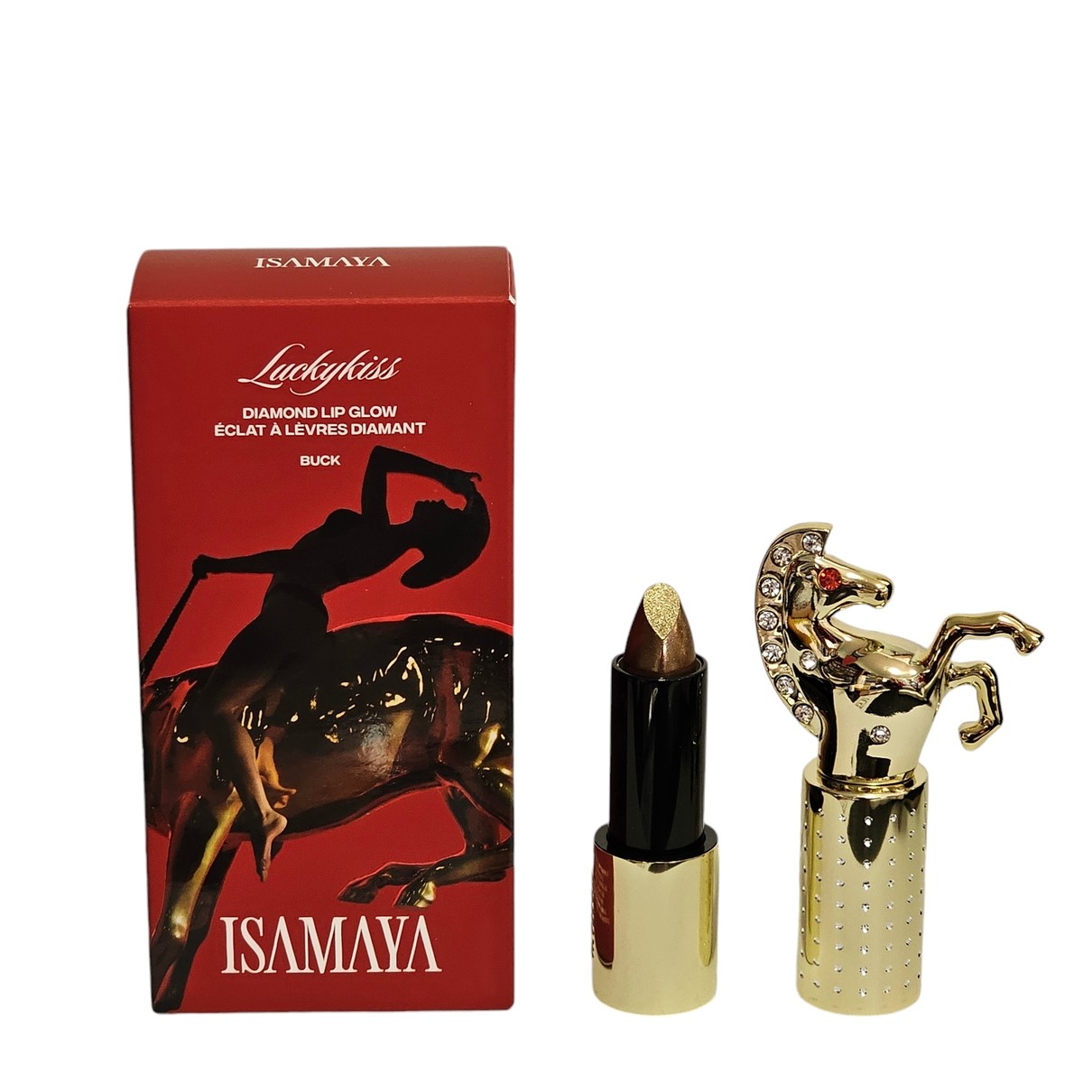 ISAMAYA Lucky Kiss Diamond Lip Glow Lipstick Buck 3.5 g Full Size