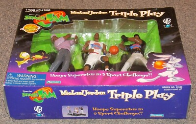 1996 Warner Bros Looney Tunes Space Jam Michael Jordan Triple Play