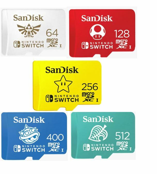 SanDisk Nintendo Switch 64GB 128GB 256GB 512GB micro SD Memory