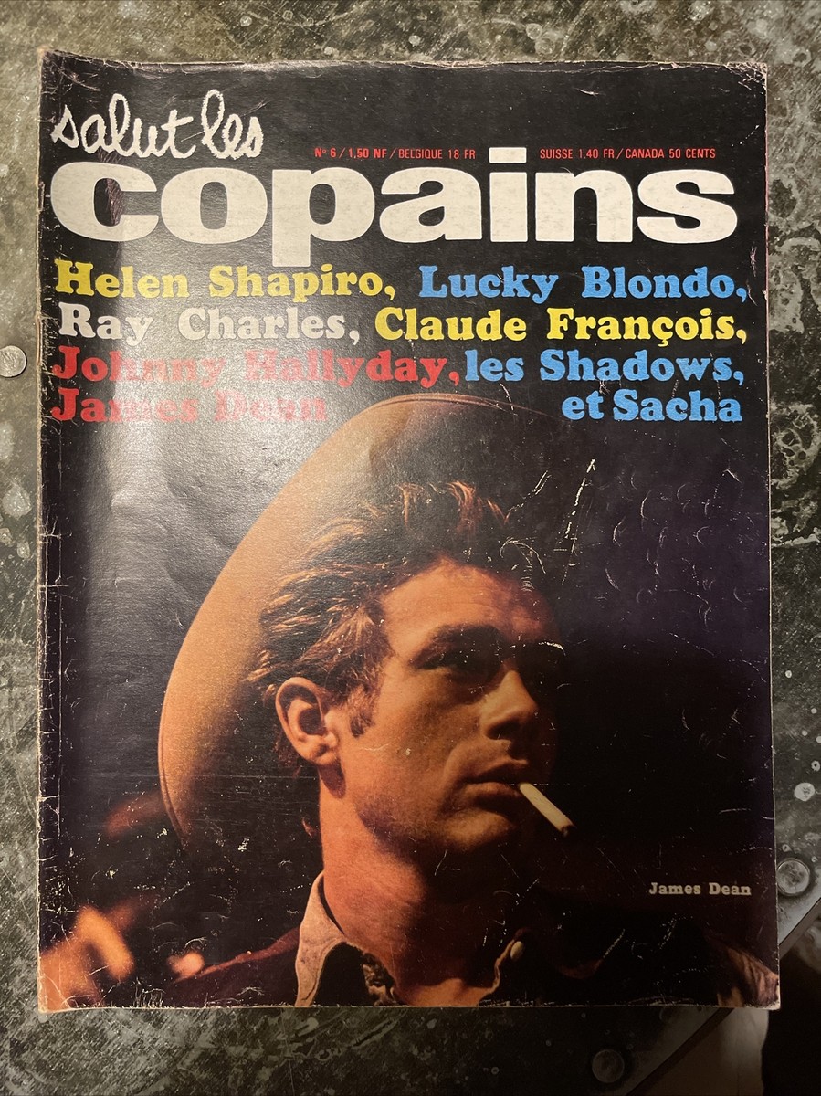RARE FRENCH MAGAZINE SALUT LES COPAINS 01/1963 JAMES DEAN THE