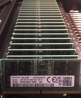 SAMSUNG 16GB PC5-44800 DDR5 5600 MHz SODIMM Laptop RAM