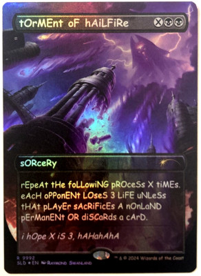 MTG Torment of Hailfire RAINBOW FOIL Secret Lair Drop 9992 NM | eBay