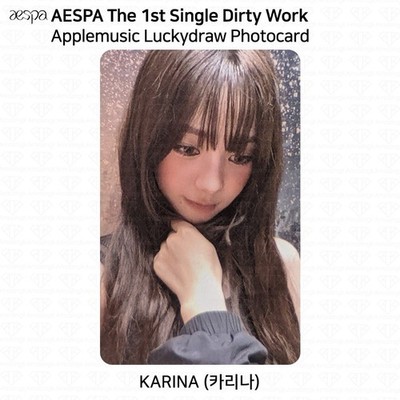 Aespa 1st Single Album Dirty Work LuckyDraw Event Photocard KARINA