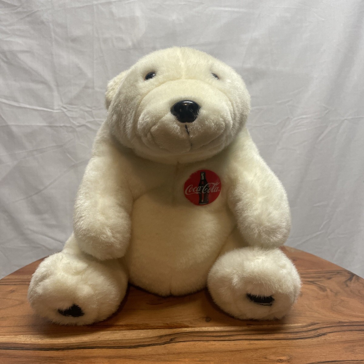 Vintage 1993 Coca Cola Polar Bear Soda Soft Drink Plush Stuffed