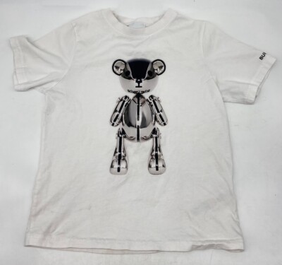 Burberry Thomas Chrome Robot Bear T shirt 10Y Front and Back Shirt