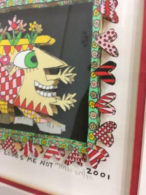 James Rizzi 2001 SHE LOVES ME-SHE LOVES ME NOT 3D | eBay