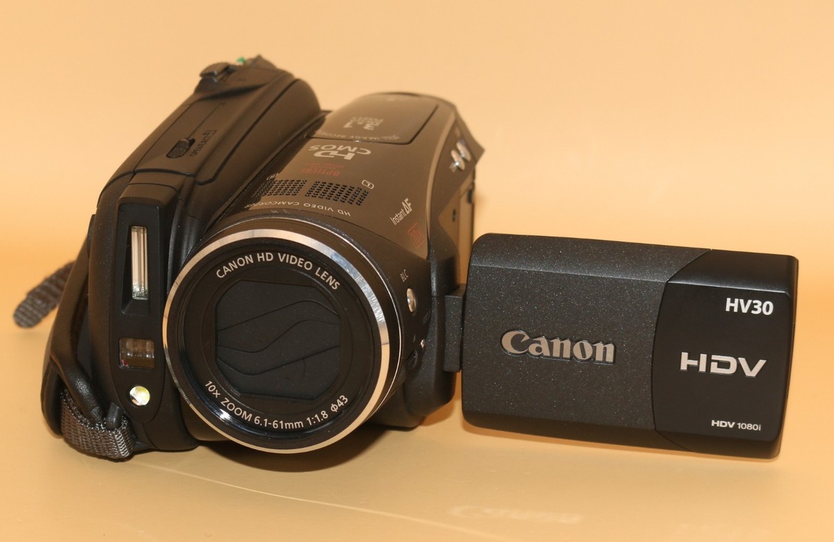 Canon VIXIA HV30 HDV miniDV Tape Camcorder – High Definition