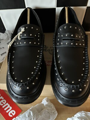 SUPREME x DR MARTENS PENTON STUDDED LOAFER BLACK SS25 41873001