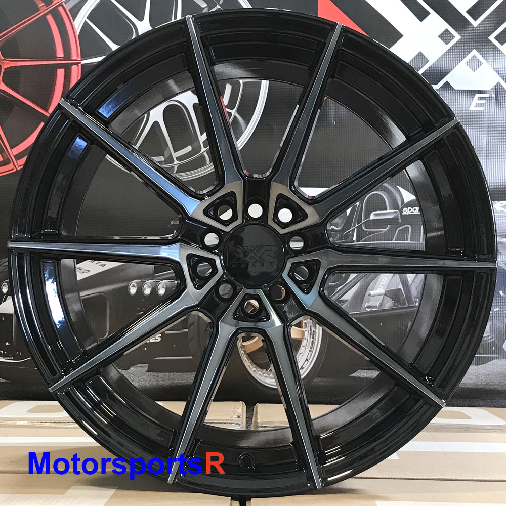 XXR 567 Wheels 18 x 8.5 +35 Phantom Black Rims 5x114.3 5x4.5 5x100