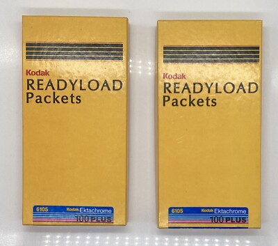 Kodak 4x5 Ektachrome 100 Plus EPP 6105 Readyload Film. Expired