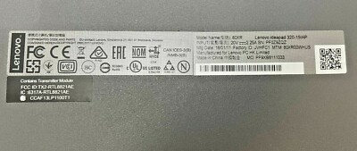 Lenovo IdeaPad 320-15IAP 80XR 15.6