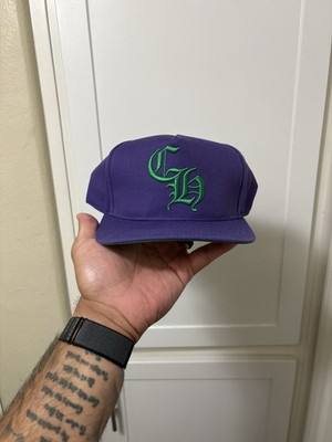 Chrome Hearts CH Logo Trucker Purple Green Baseball Cap Snapback