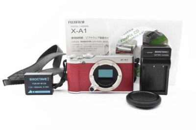 Near Mint Fujifilm X Series X-A1 Digital Camera Red | eBay