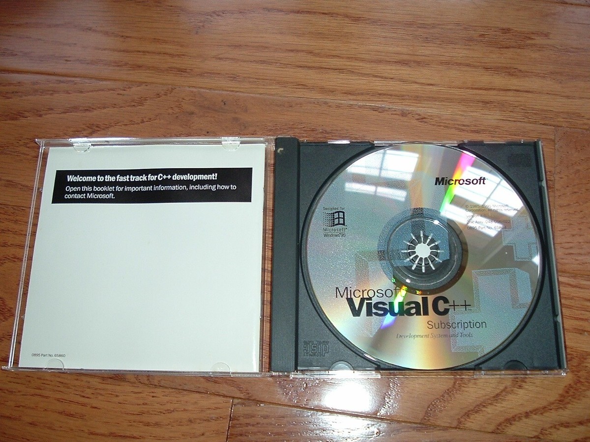 Microsoft Visual C++ 4.0 Subscription - original CD with CD KEY