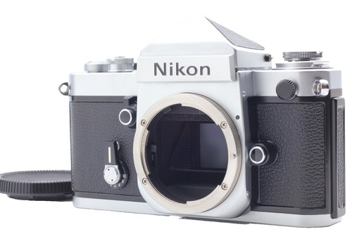 Near MINT w/Strap] Nikon F2 Silver Eye Level Finder Film Camera