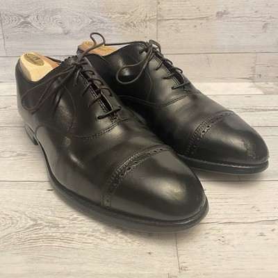 Alden 901 Black Calfskin Perforated Straight Tip Bal | Alden Model