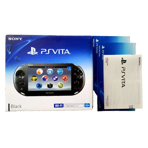 SONY PlayStation Vita Wi-Fi Model Black PCH-2000 ZA11 Vita Cosole