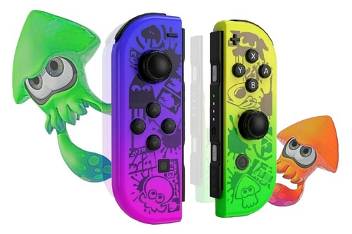 NEW Nintendo Switch splatoon 2 Joy-Con Neon Green and Neon Pink