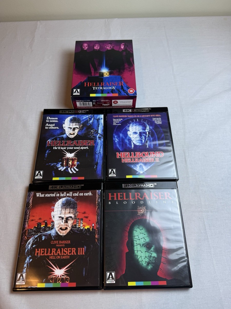 Hellraiser Tetralogy Ultra HD Blu-ray, 4K, Four-Movie Box Set | eBay