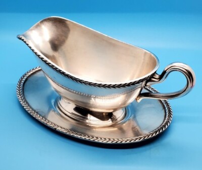 Poole Silver Co. (American) E.P.N.S. Silver Plate Gravy Dish #1810