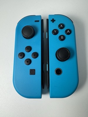 Authentic Nintendo Switch Joy Cons Left & Right Neon Blue | eBay