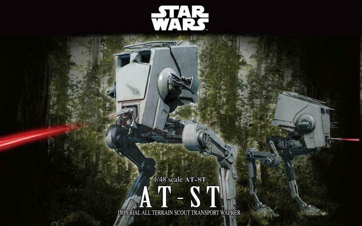 Bandai Hobby Star Wars 1/48 at-ST Walker Building Kit USA SELLER