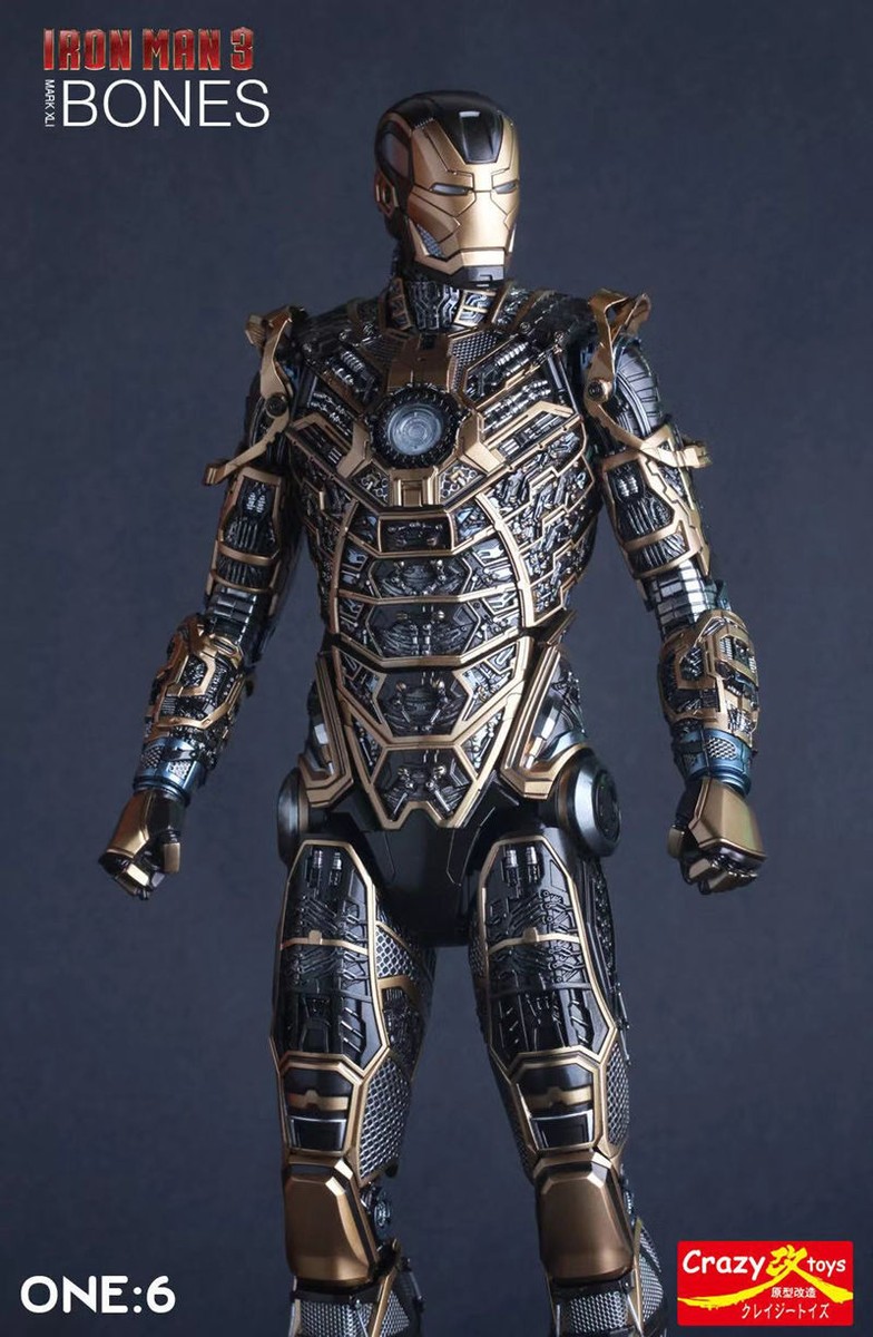 IRON MAN 3 MARK XLI MK 41 Bones 1/6TH Scale Collectible Action