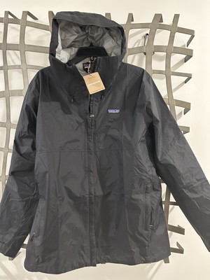 Men's PATAGONIA Torrentshell 3L Jacket Raincoat Black Men's L | eBay