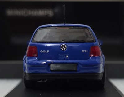 Volkswagen VW Golf 4 IV GTI Blue 1997 1:43 Minichamps EXTREMELY