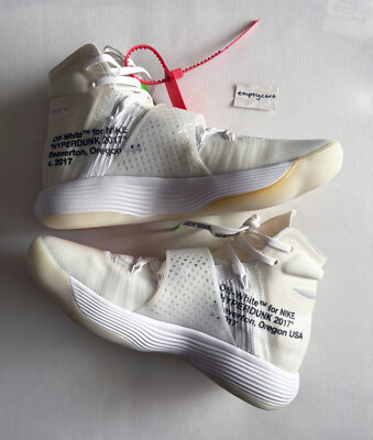 Nike Off-White Hyperdunk Flyknit The Ten 2017 Men's Shoe Sz 9 New
