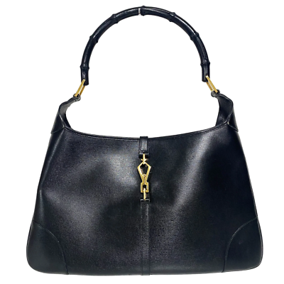 Gucci by Tom Ford Leather Jackie Bag W/ Bamboo Handle FW 1999