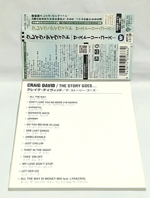 CD) Craig David – The Story Goes, WPCR-12139, Album, Bonus